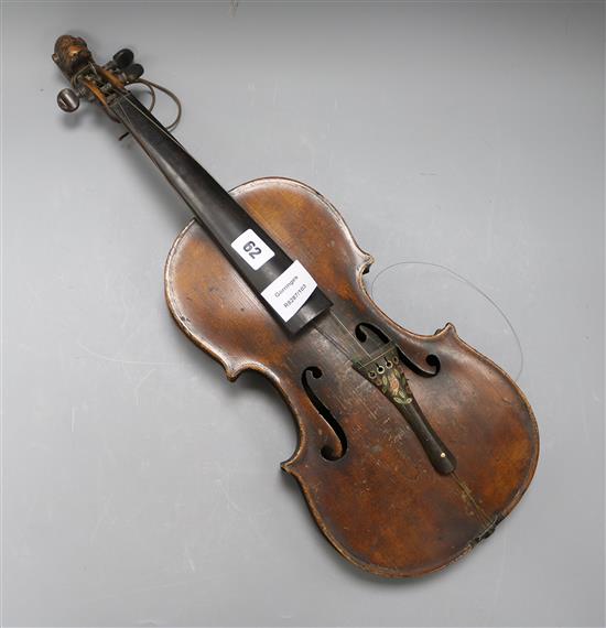 A 19th century German violin